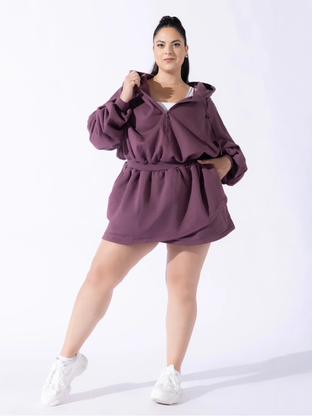 NWT - POPFLEX - Game Day Dress - Deep Plum
